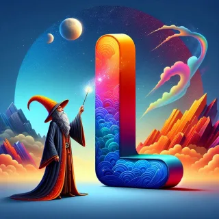 Wizard — litera L (wariant 2)