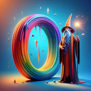 Wizard — litera O (wariant 2)