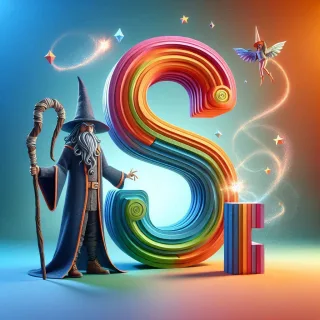 Wizard — litera S (wariant 2)