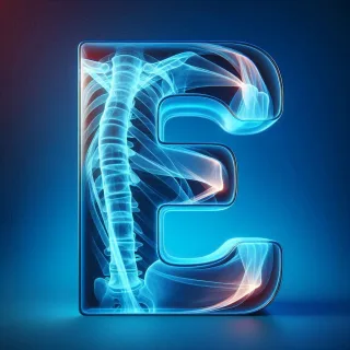 X-ray — litera E (wariant 2)