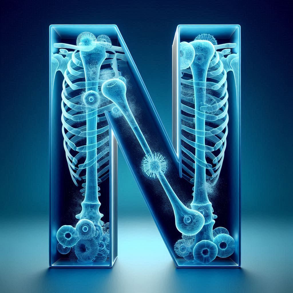 X-ray — litera N (wariant 2)