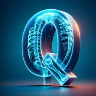 X-ray — litera Q (wariant 2)