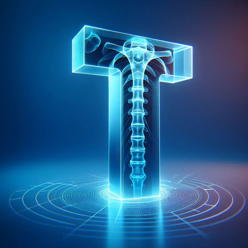 X-ray — litera T (wariant 2)