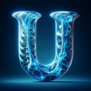 X-ray — litera U (wariant 2)