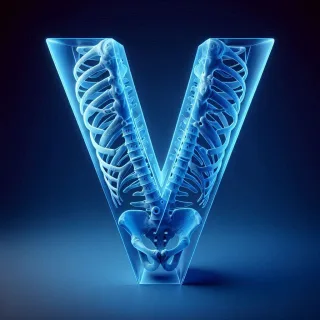 X-ray — litera V (wariant 2)