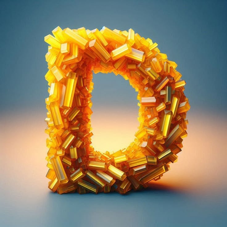 Yellow crystal — litera D