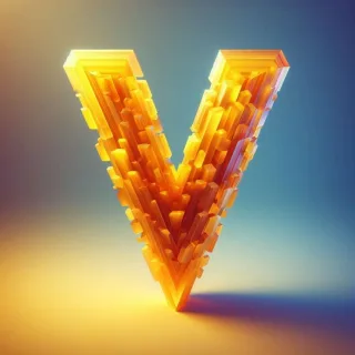 Yellow crystal — litera V