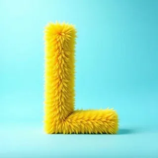 Yellow fur — litera L