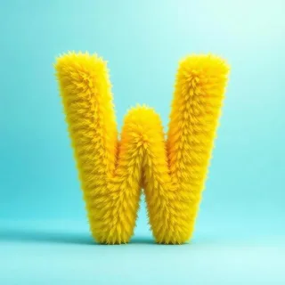 Yellow fur — litera W