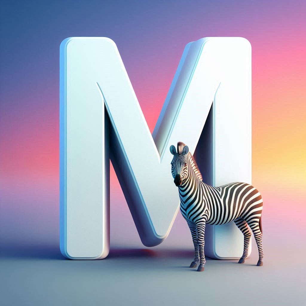 Zebra 2 — litera M