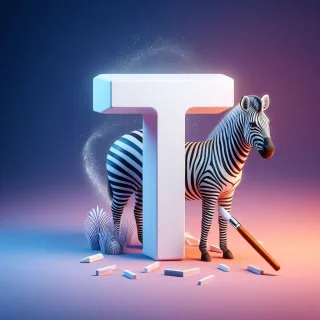 Zebra 2 — litera T
