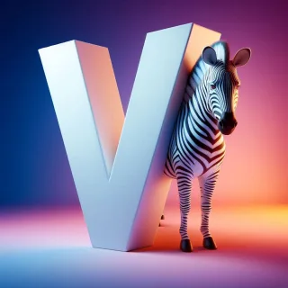 Zebra 2 — litera V