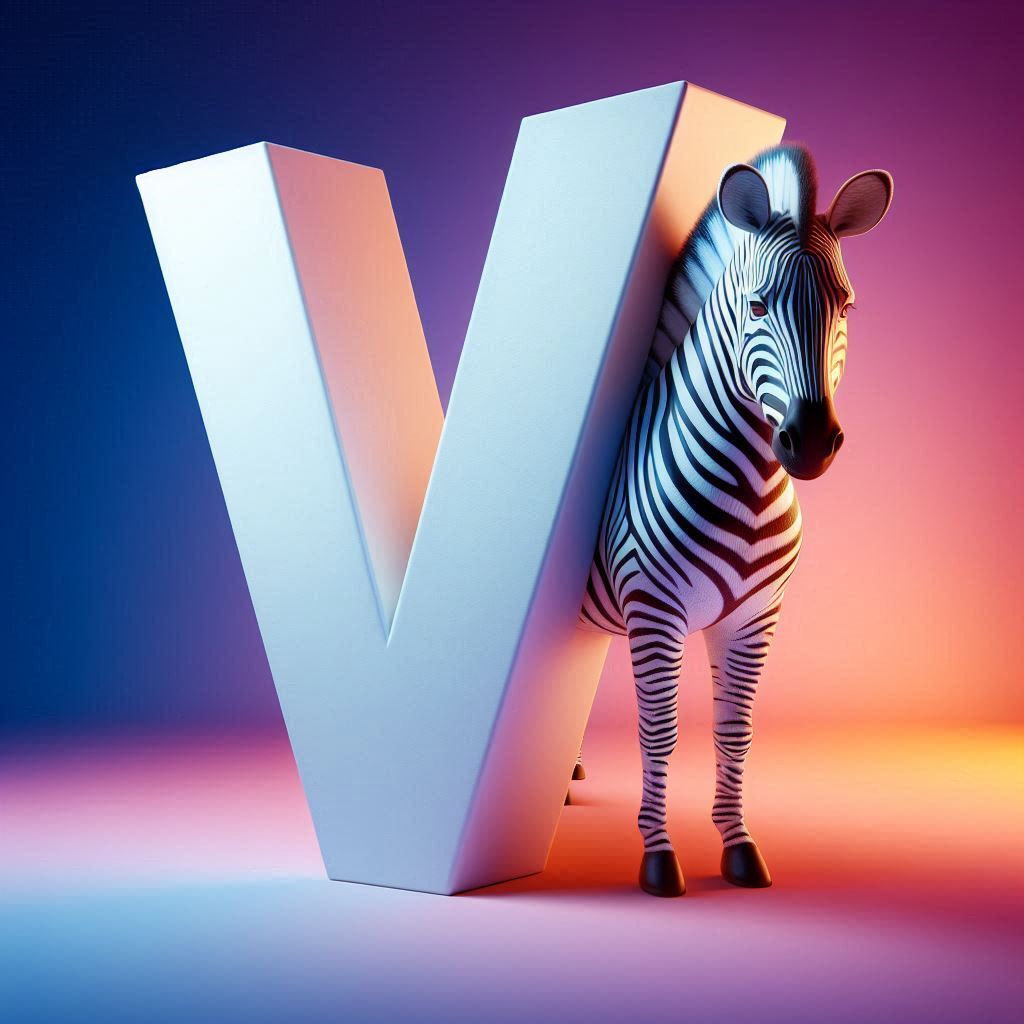 Zebra 2 — litera V