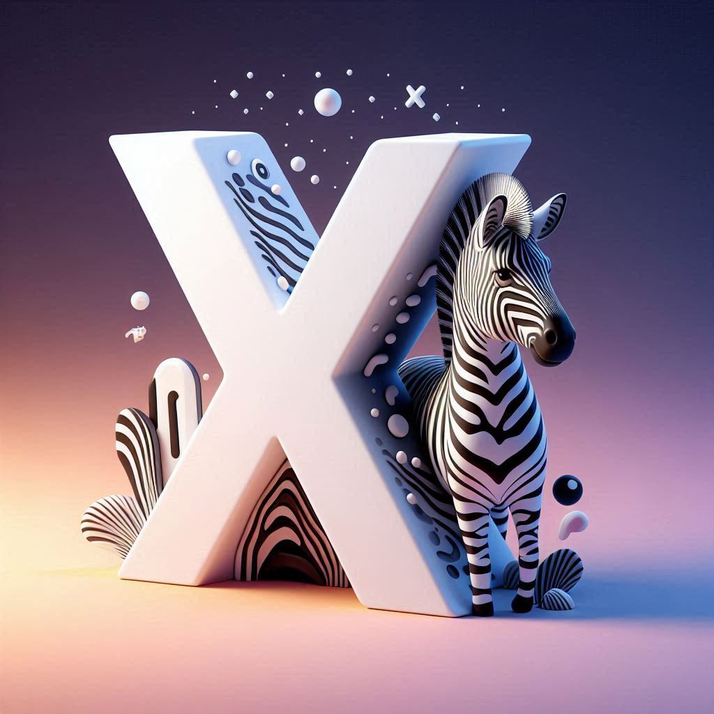 Zebra 2 — litera X