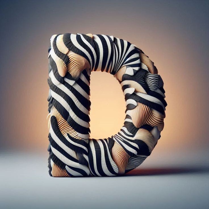 Zebra leather — litera D
