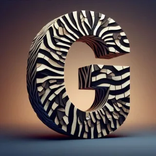 Zebra leather — litera G