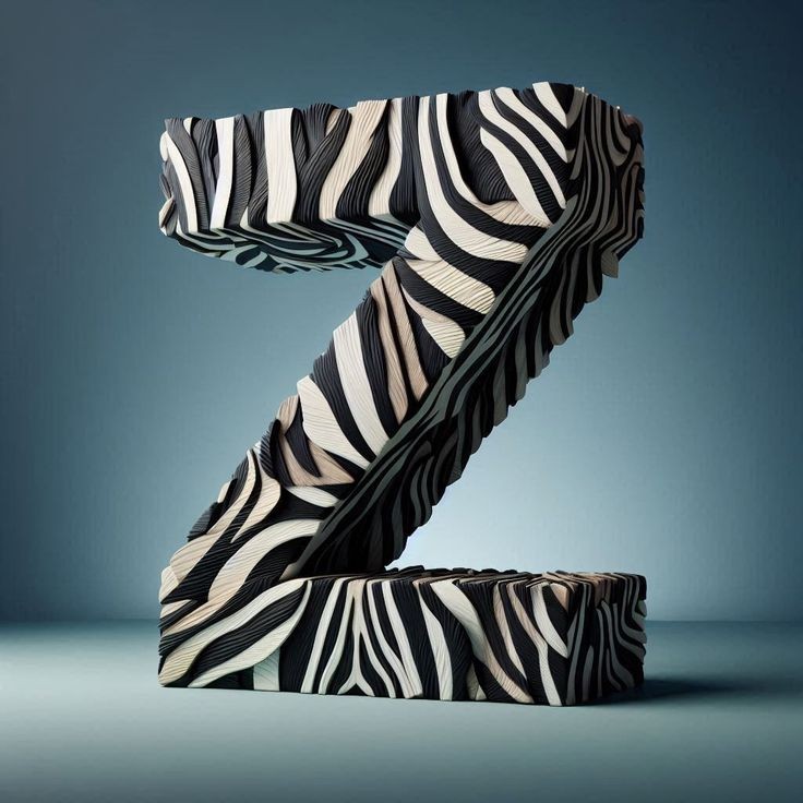 Zebra leather — litera Z