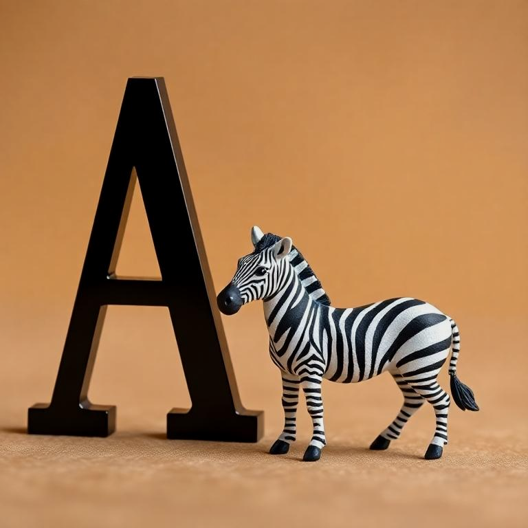 Zebra — litera A