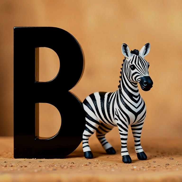 Zebra — litera B