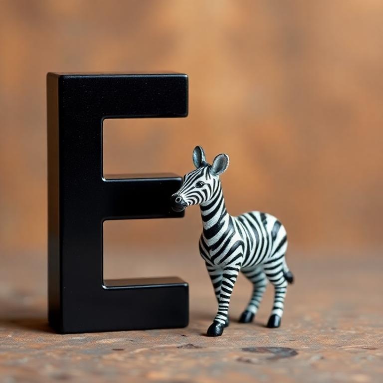 Zebra — litera E