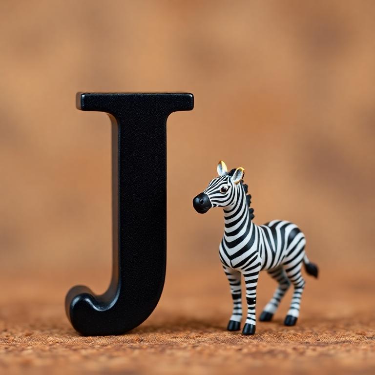 Zebra — litera J