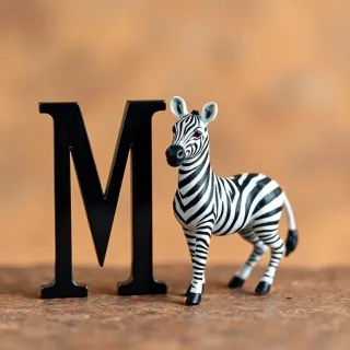 Zebra — litera M