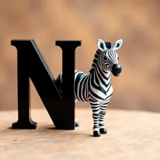 Zebra — litera N