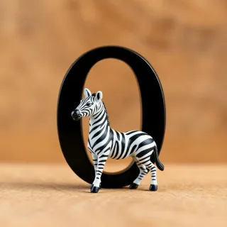 Zebra — litera O