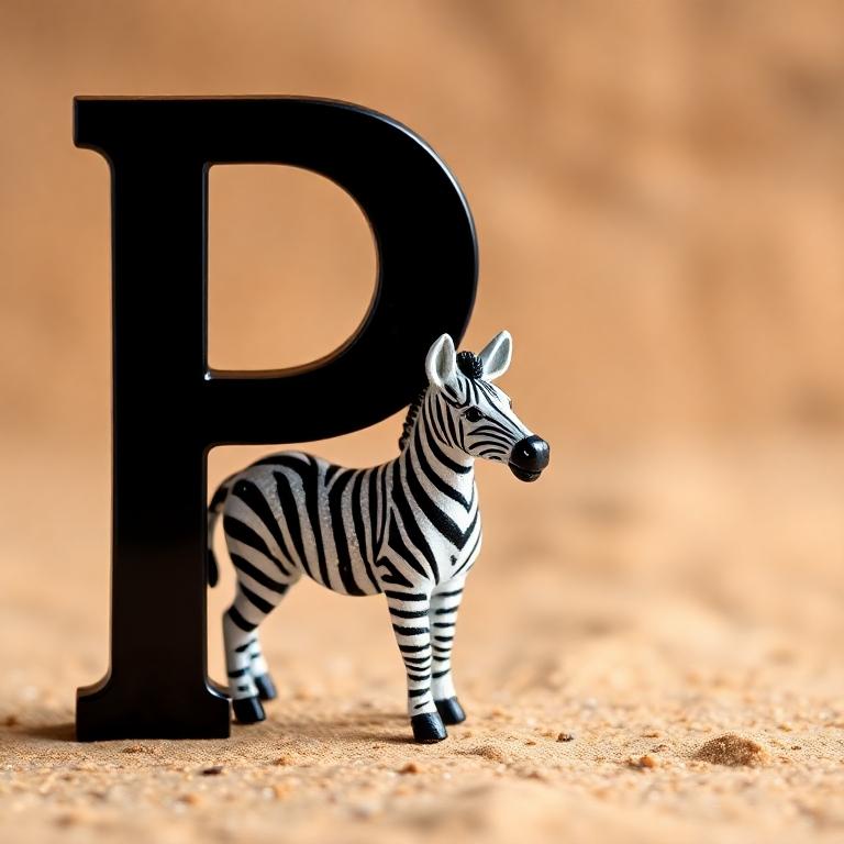 Zebra — litera P