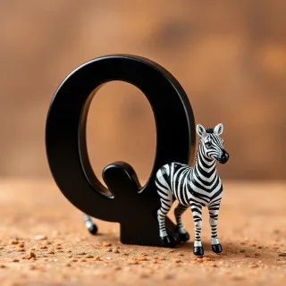 Zebra — litera Q